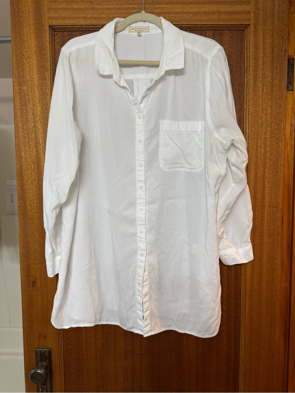 Side Stitch Oversized Top - Size Petite XL